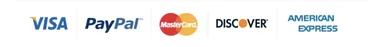 Accepted payment cards
